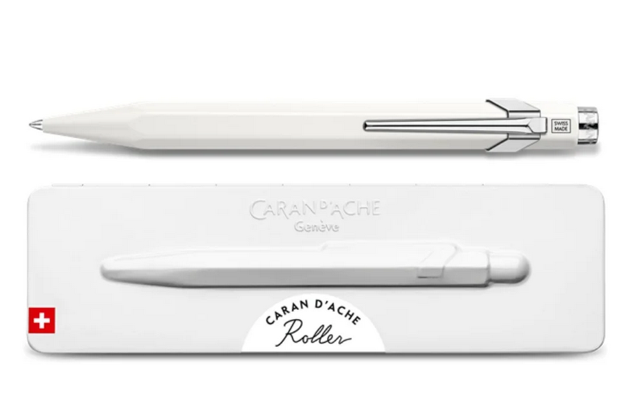 Caran D'Ache 849 Roller Ball Pen - Matte Grey - View #7
