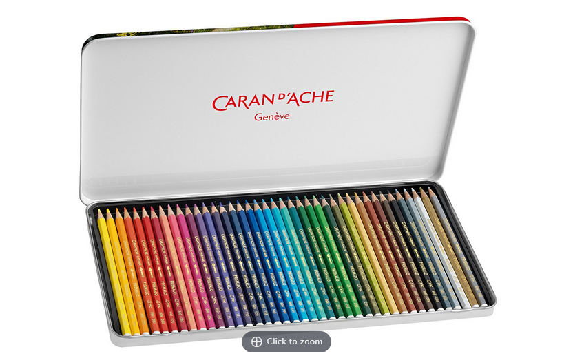 Matita Colorata Acquerellabile Caran D’Ache Prismalo – Grigio Chiaro – Mina 3,0 Mm In Legno Di Cedro – Alta Resistenza Alla Luce